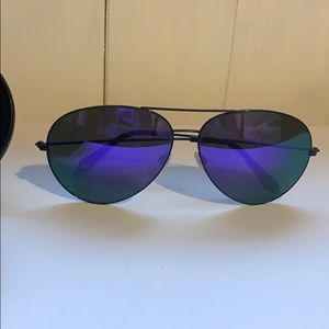 Very gently used purple Victoria Beckham aviators ,